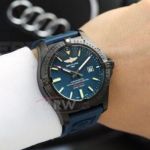 Perfect Replica Breitling Avenger Blue Dial Black Rubber Strap 44mm Automatic Watch 
